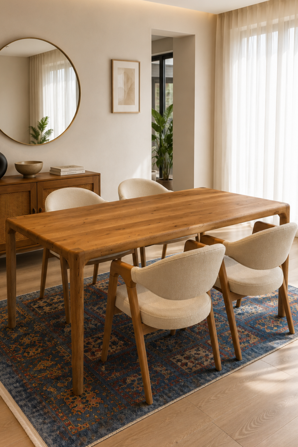 Vesta Sabit Ahşap Masa Takımı | A2 Decor
