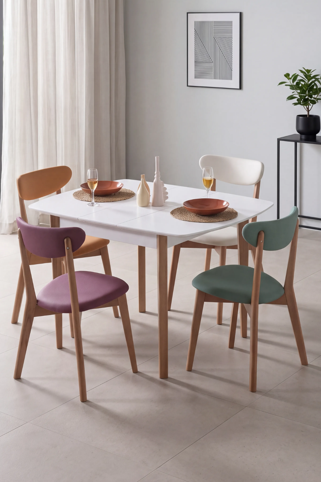 Color Açılır Yemek Masası Takımı | A2 Decor