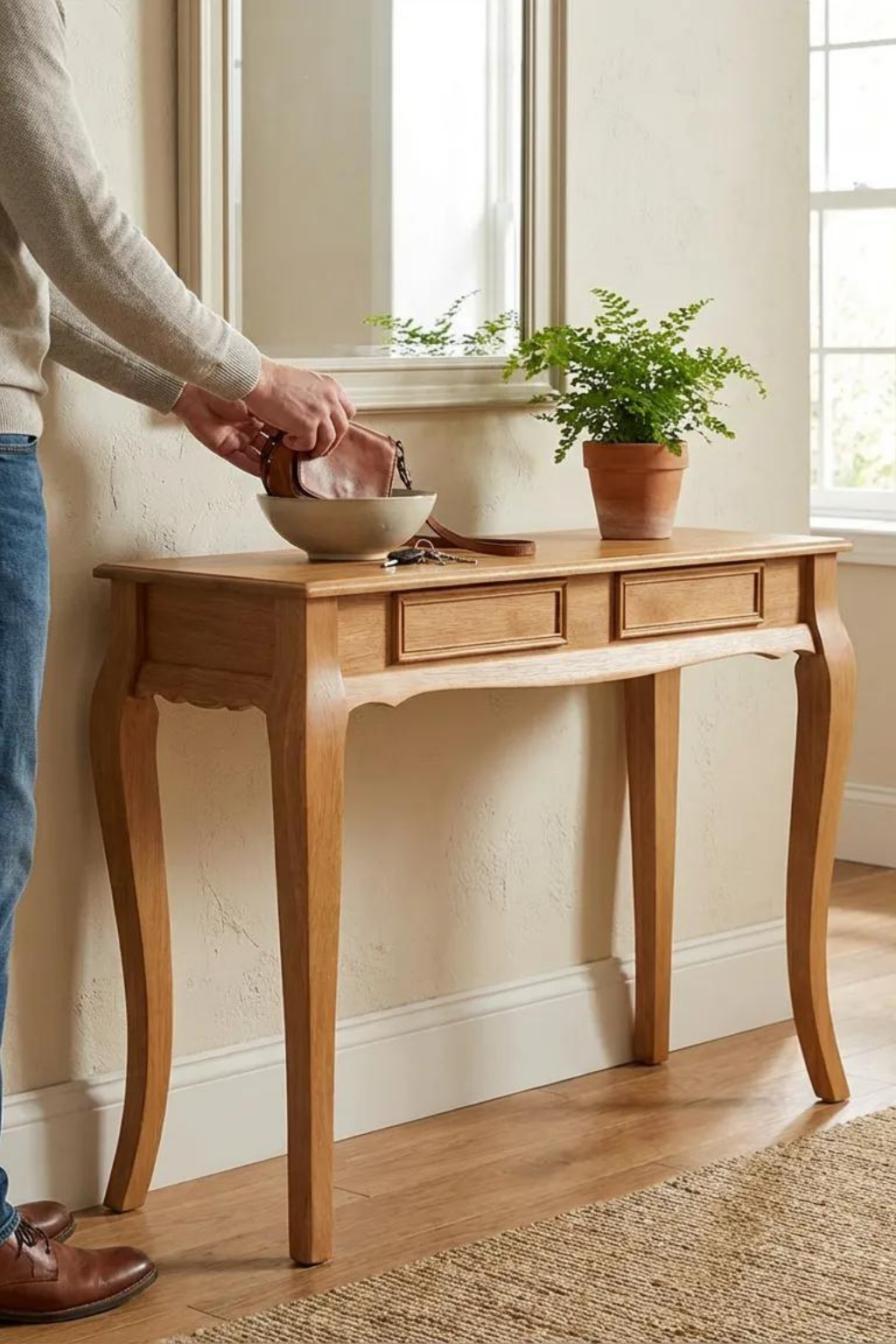 Orin Ahşap Dresuar 120 cm Doğal Ahşap | A2Decor