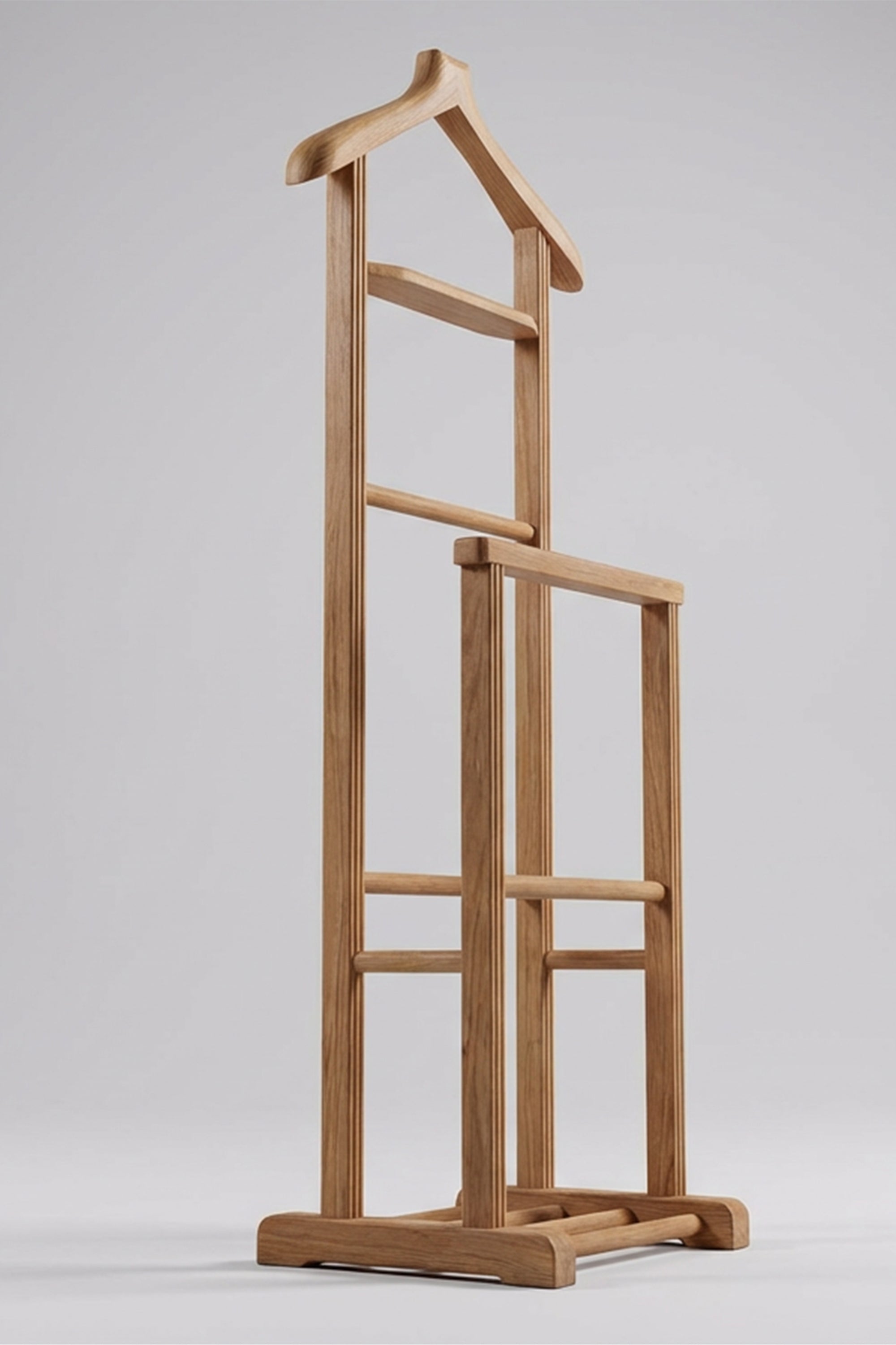 Seral Ahşap Elbise Askılığı Çiftli 130 cm | A2Decor