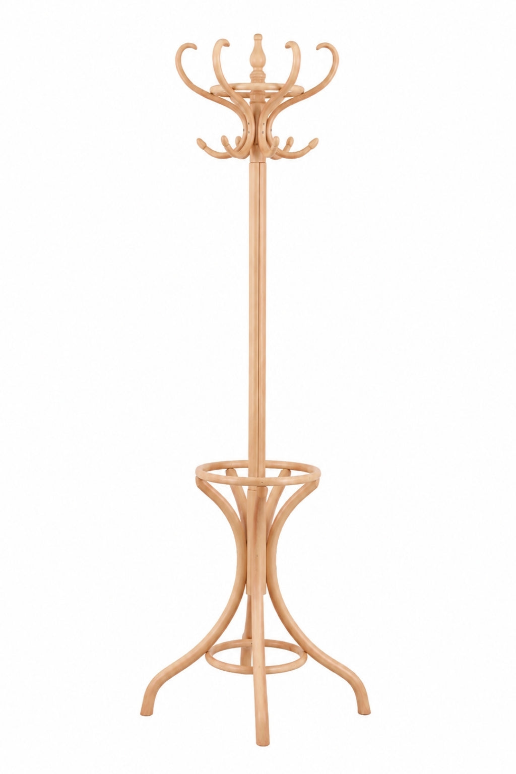 Vince Masif Ahşap Naturel Thonet Askılık | A2Decor