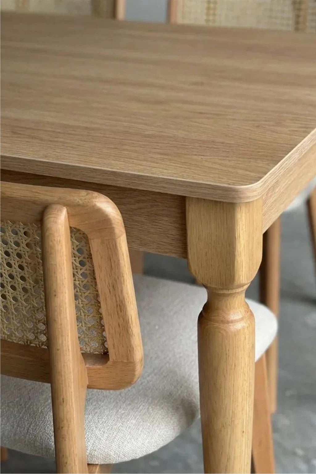 Craft 140x80 Sabit 4 Sandalyeli Yemek Masası Takımı İskandinav | A2Decor