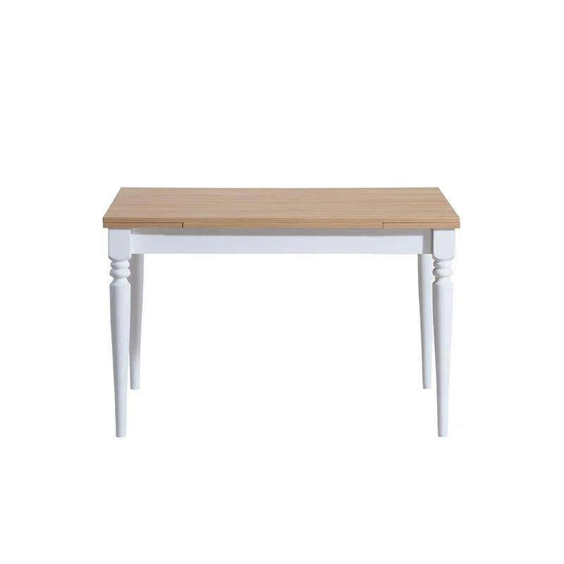 Oslo Açılır Natural-Beyaz 70x110cm Yemek Mutfak Masası | A2 Decor