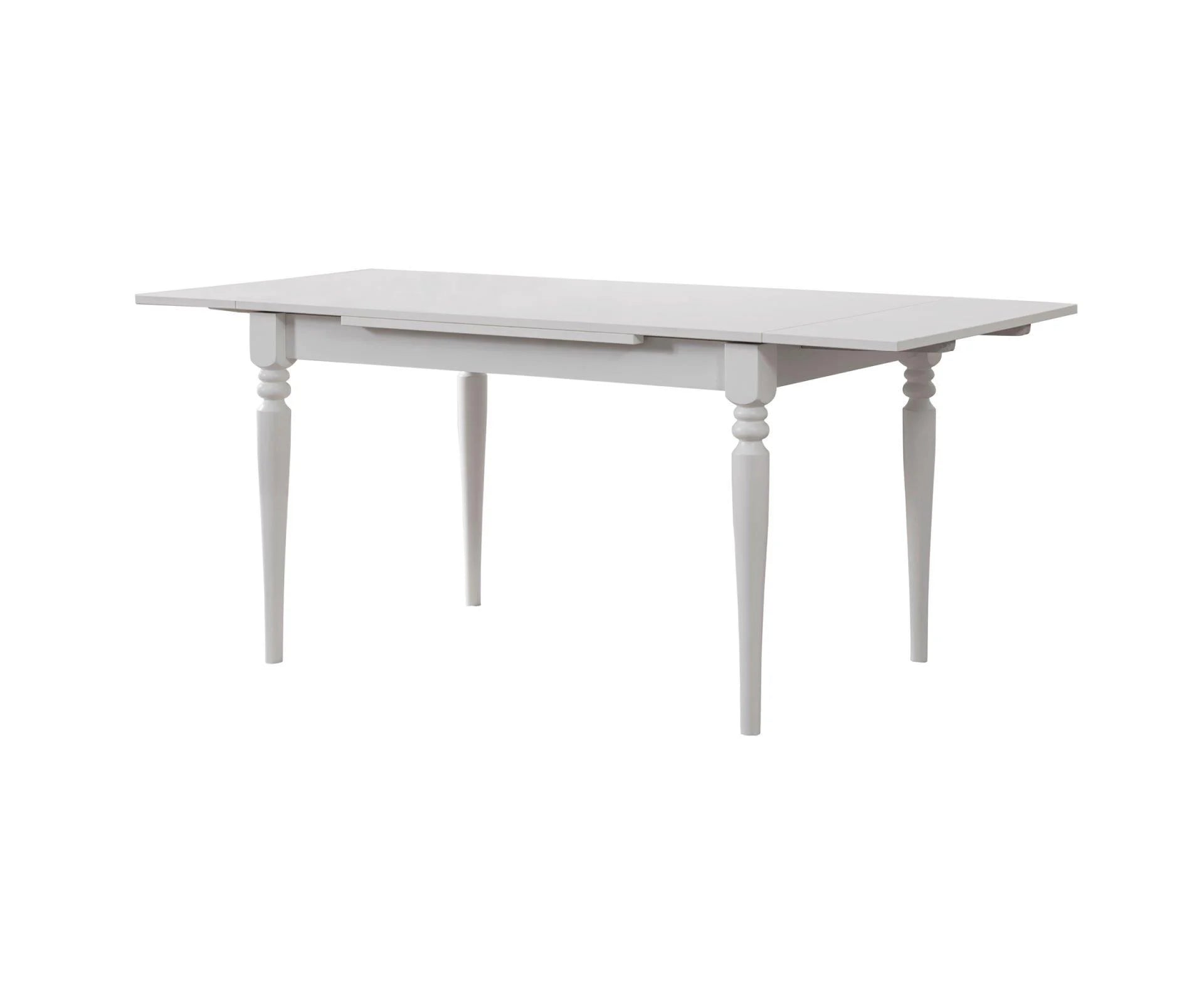 White Çizilmez Beyaz 70x110 cm Açılır Yemek Mutfak Masası | A2 Decor