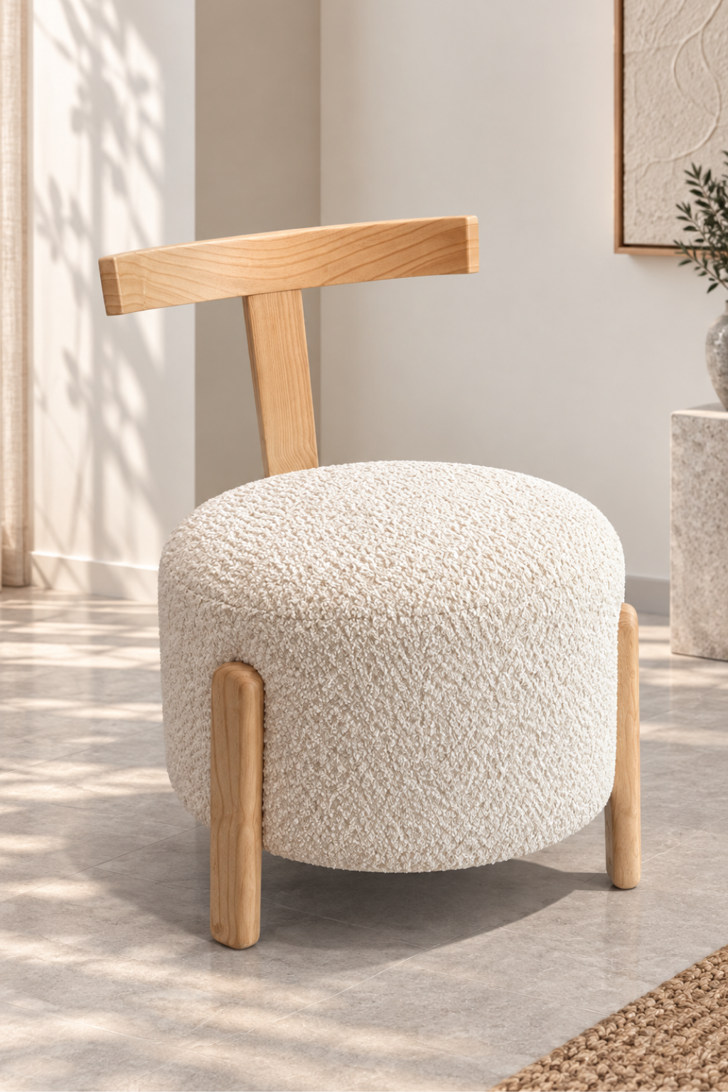 Mila Sırtlı Puf | A2 Decor