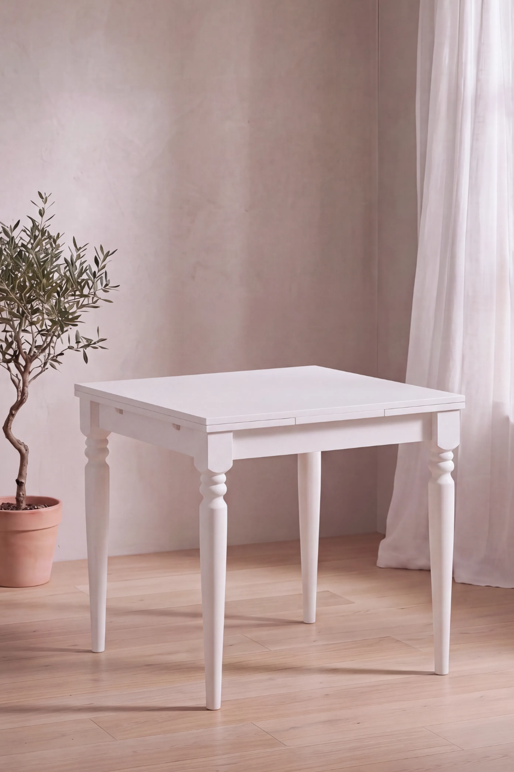Florya Beyaz Açılır Yemek Masası  | A2 Decor