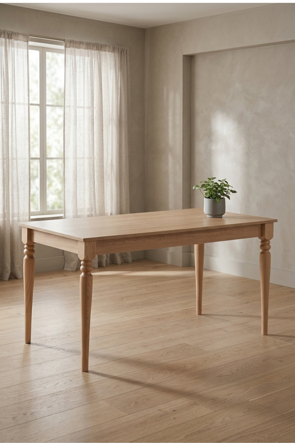 Rivere Çizilmez Sabit Natural 120x80 Yemek Mutfak Masası | A2 Decor