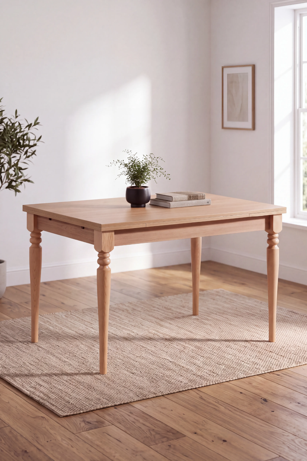 Natura Ahşap Çizilmez Açılır Masa | A2 Decor