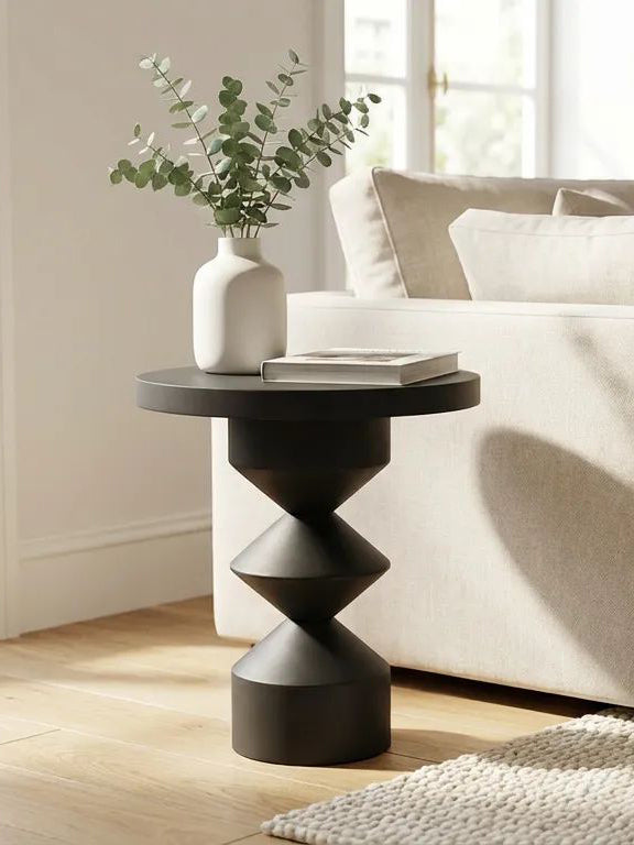 Roden Ahşap Yan Sehpa 44x44x55 cm – Modern Minimalist Tasarım