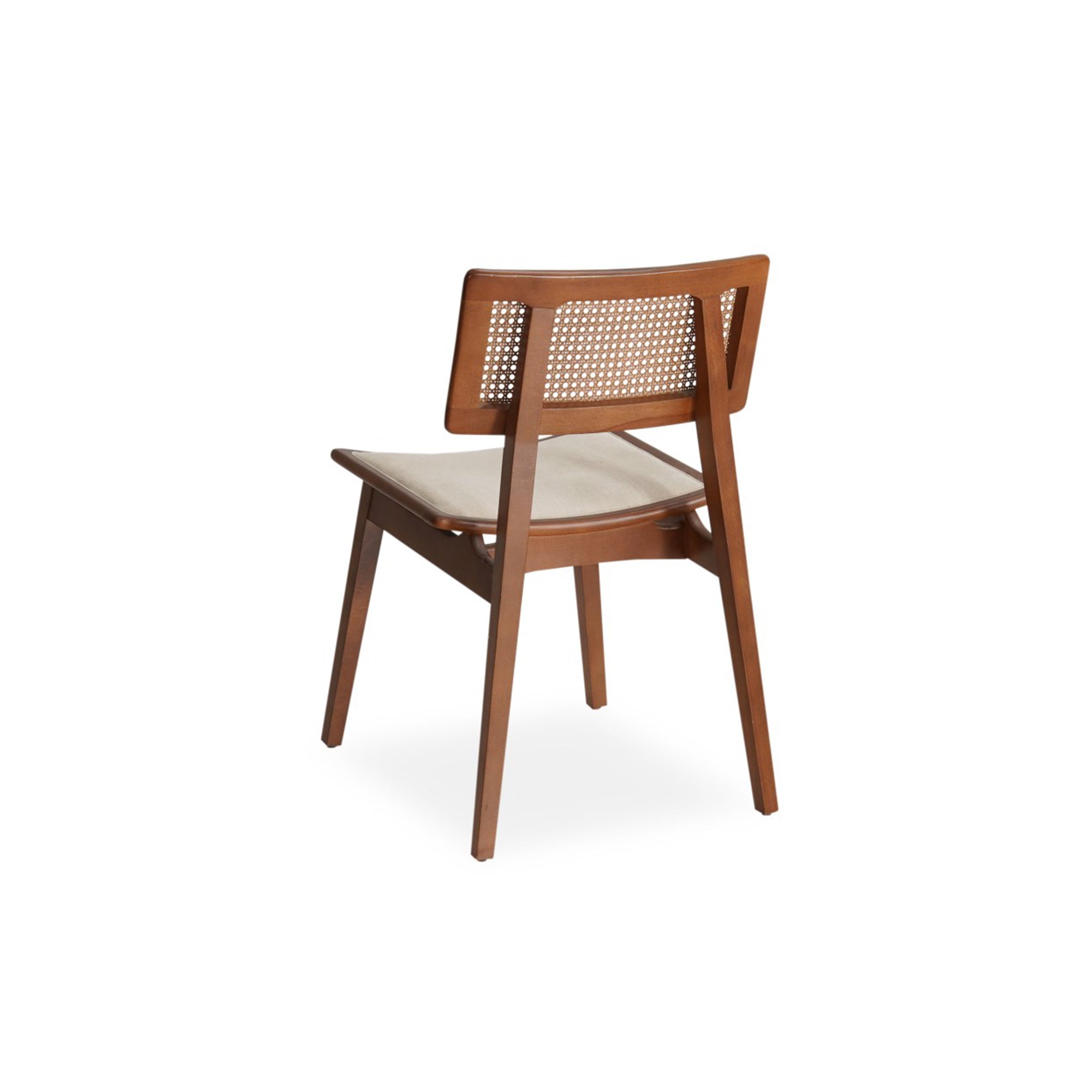 Titan Ceviz Döşemeli Ahşap Sandalye | A2Decor