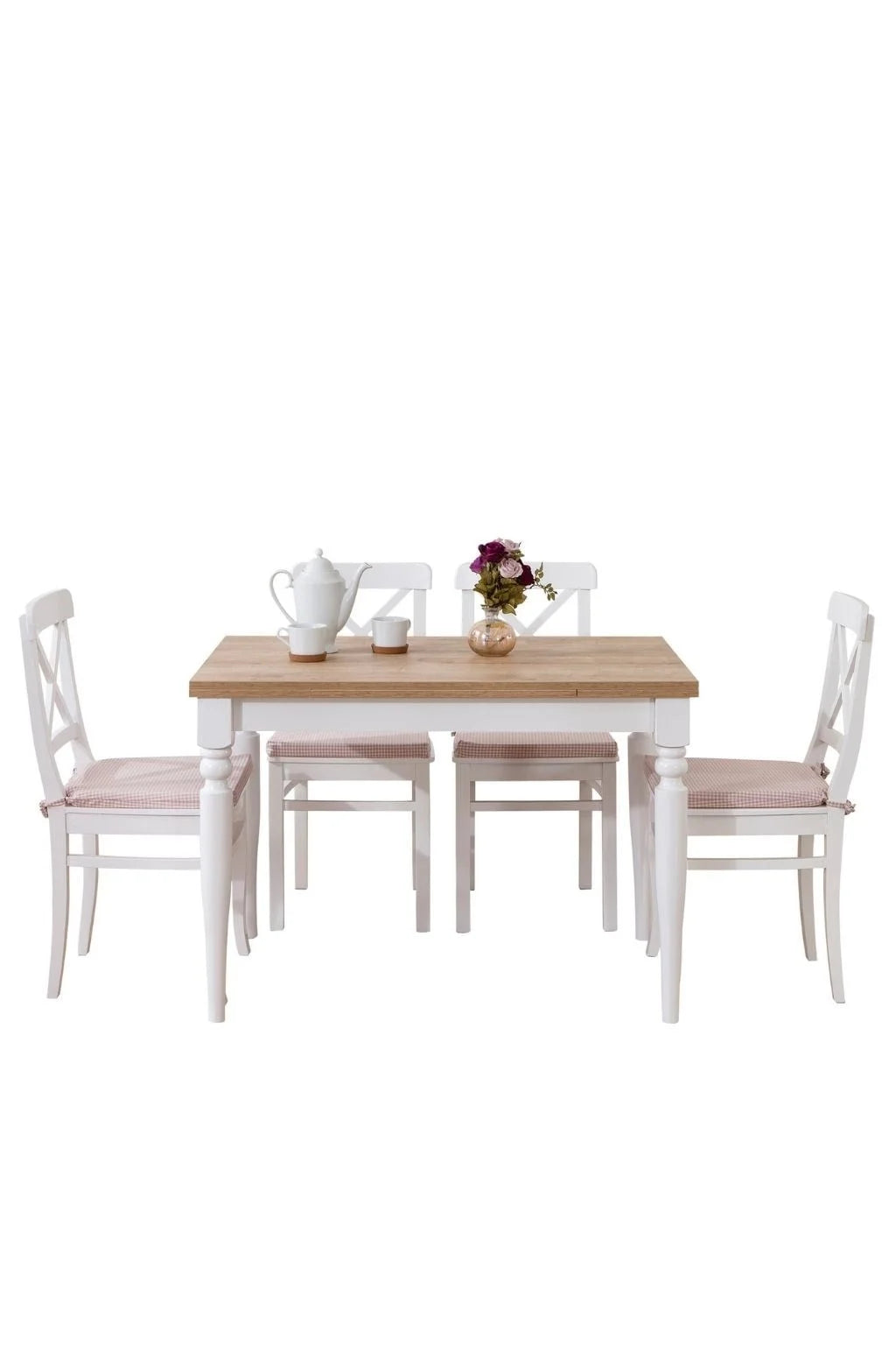 Sembol Çizilmez Açılır Yemek Masası Takımı 120x80 cm  | A2Decor