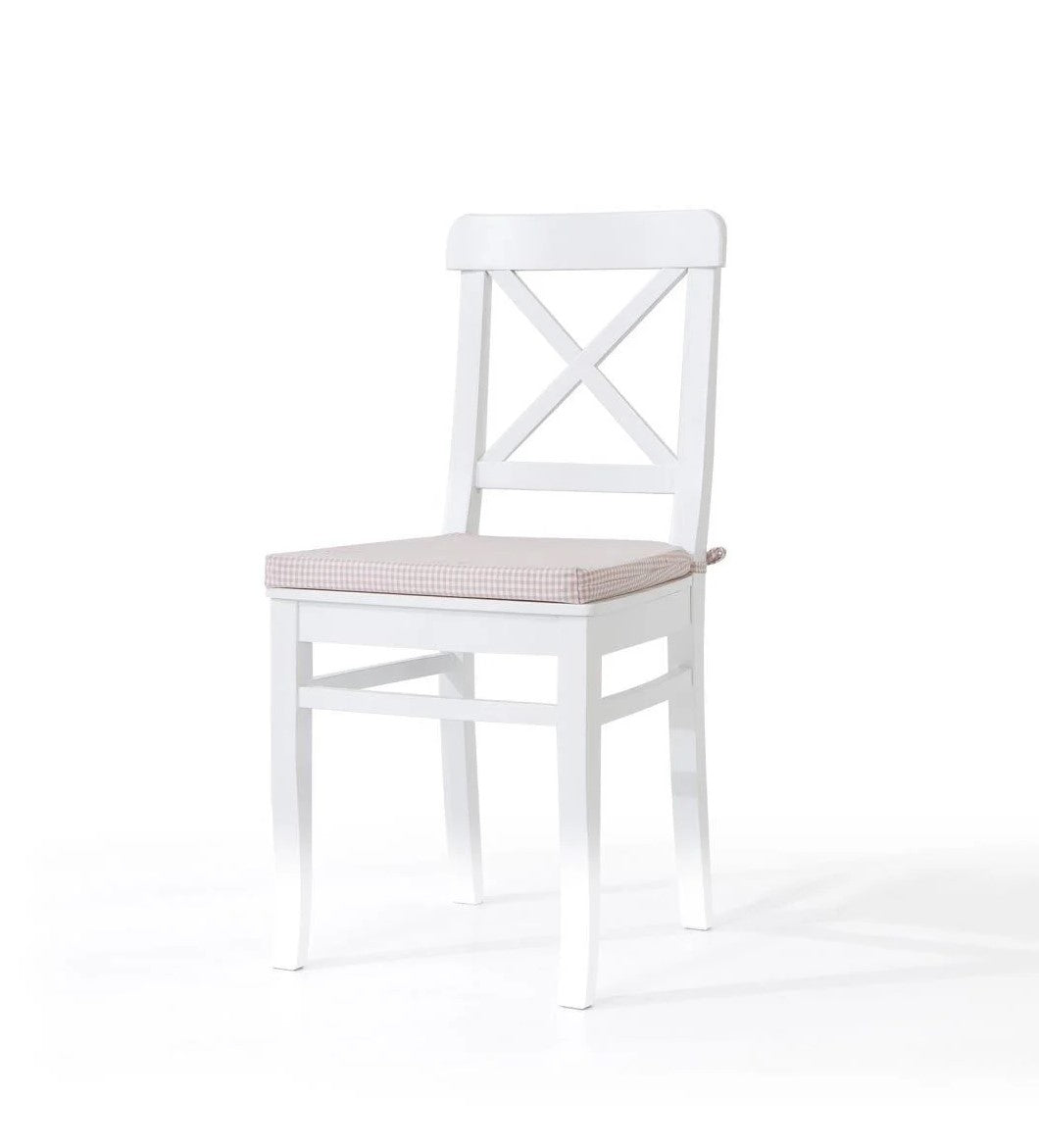 Sembol Beyaz Kayın Sandalye  | A2Decor